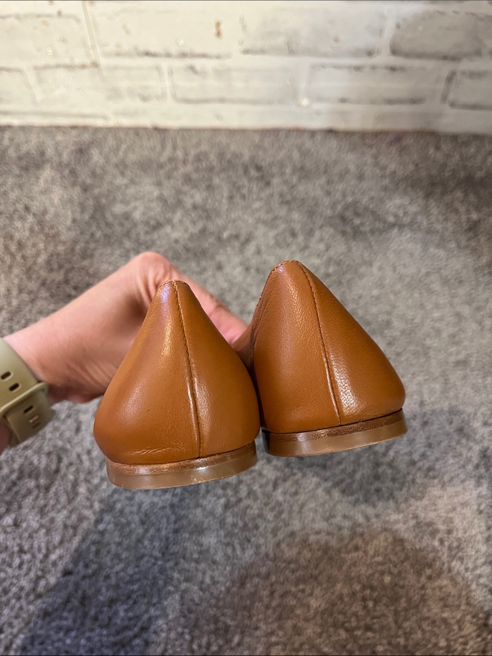 Mulberry leather brown bow ballet flats - Picture 9 of 9